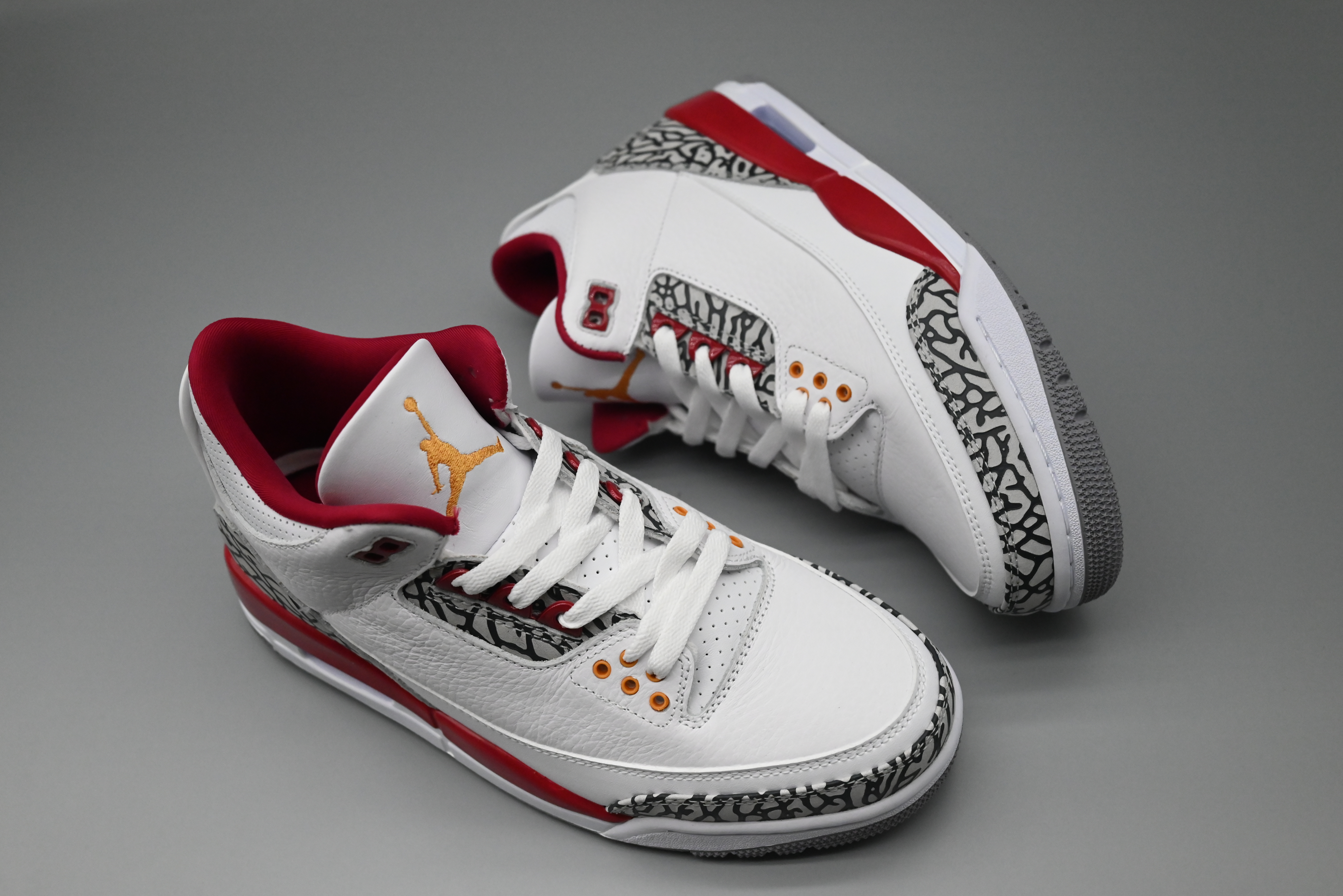 New 2022 Air Jordan 3 Retro White Red Grey Yellow - Click Image to Close